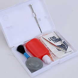 Deluxe seven piece binocular and telescope optics and maintenance cleaning kit